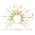 thumbnail image 2 of Sunburst Goddess Golden Headband for Women Mary Spiked Crown, 2 of 5