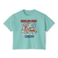 thumbnail image 2 of Chillin' and Grillin' 4th of July Comfort Colors Women's Crop Tee, 2 of 4