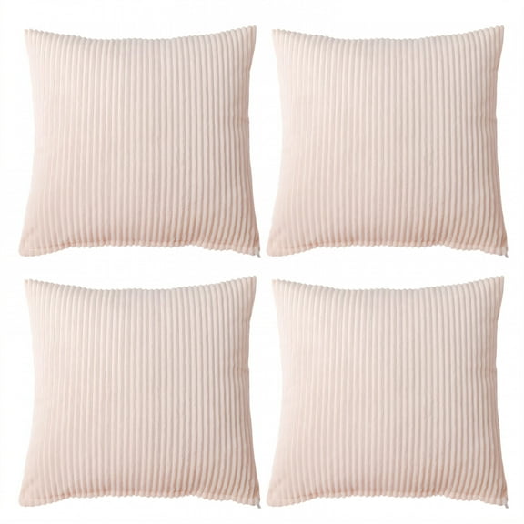 AUQ 4Pcs Decorative Pillow Covers No Pilling 16X16 Pillow Covers Wrinkle Free Throw Pillow Cover Style1