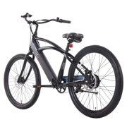 GOTRAX Aeroluxe 27.5 Electric Bike for Adults, 350W Motor, 20mph, Step-Thru/Step-Over Design, 5 PAS, Black
