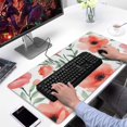 thumbnail image 2 of Long Mouse Pads for Desk,Pioneer Flower Floral Print Pattern Desk Mats on Top Of Desks, Desk Mouse Pad Extra Large with 3mm Non-Slip Base and Stitched Edge for Gaming,Office,Work,Home 31.5"x15.7", 2 of 6