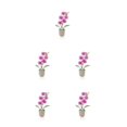 thumbnail image 2 of Flor artificial de tela ABS Bewildely decorativa para el hogar boda fiesta jarrón falso colorido, 2 of 6