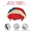 thumbnail image 4 of Gaeub American Flag Map Shower Caps for Women Men,Double Waterproof Layers Bathing Hat,Elastic and Reusable Bath Caps, 4 of 7