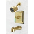 thumbnail image 3 of Kingston Brass KB4657CKL Kaiser Single-Handle Tub and Shower Faucet, Brushed Brass, 3 of 5