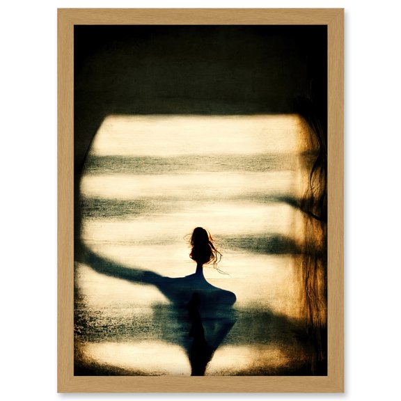 The Morning Light Abstract Peaceful Artwork Framed Wall Art Print A4