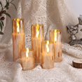 thumbnail image 4 of Velas sin llama Eywamage Gold Glass con mando a distancia, paquete de 5, 4 of 9