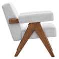 thumbnail image 4 of Modway Lyra Fabric Armchair - Set of 2 in Light Gray Fabric, 4 of 9