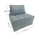 thumbnail image 2 of Ilios Innova | Sillón Individual Turin Gris, Tapizado de Lino y Espuma con Estructura Memory Foam, Diseño Moderno., 2 of 9