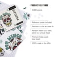 thumbnail image 4 of Lantern Press 1000 Piece Jigsaw Puzzle, New Mexico, Day of the Dead, Sugar Skull and Flower Pattern (White), 4 of 5