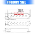 thumbnail image 3 of Electric Guitar Pickup Cover with Volumes Tone Control Knob Single Coil Pickup Covers 1 Volumes 2 Tones Knobs Switches, 3 of 7