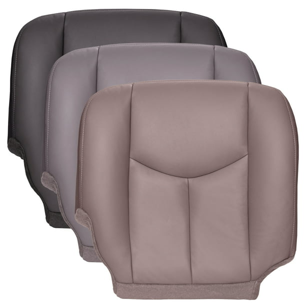 The Seat Gmc Sierra Passenger Bottom Oem Fit Leather Cover Gray Com - 2003 Silverado Oem Seat Covers