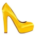 thumbnail image 3 of XYD Women Block Heels Satin Evening Pumps Round Toe Thick Platform Shoes for Events Weddings Size 14.5 Yellow, 3 of 4