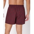 thumbnail image 3 of Hanes Originals Ultimate Men's Cotton Stretch Woven Boxer Underwear, Red/Black Plaids, 3-Pack Small Black Red Checkers L, 3 of 10