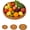 Brown_8.66", variant on Hand Woven Rattan Serving Basket, Round Rattan Wicker Bread Basket, Ottoman Decorative Coffee Table Tray, Home Decor Organizer Tray for Breakfast Tea Snack Fruit Coffee Storage (Brown_9.45")