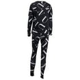 thumbnail image 5 of Women Two Piece Outfits Workout Sets Trendy Graphic Crewneck Tracksuit Long Sleeve Off Shoulder Tops Jogger Matching Sweat Pants Set, 5 of 7