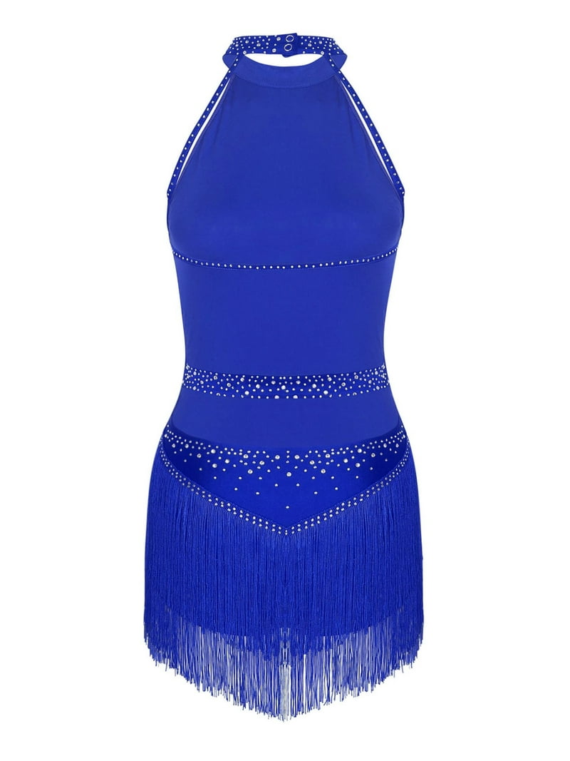 blue ballroom dance dress Outstanding Blue Junior Ballroom & Latin DressDance Dressing – DDressing main image 0