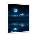 thumbnail image 3 of Designart 'Full Moon Night in Cloudy Sky I' Nautical & Coastal Framed Art Print, 3 of 4