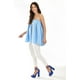 thumbnail image 2 of Blusa fresca sin manga Roman Fashion /Juvenil, 2970 (Azul claro) azul G, 2 of 6