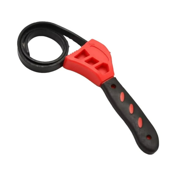 8 Inch Wrench Car Oil Filter Belt Wrench Adjustable Nonslip Strap Spanner Lot G4