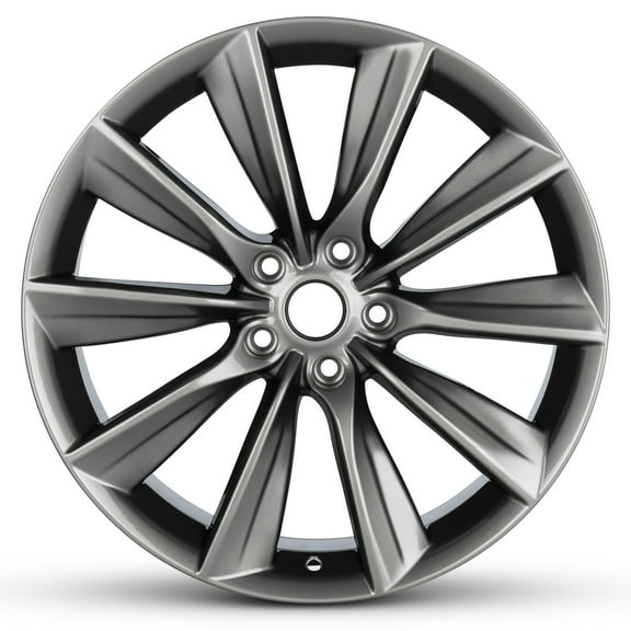 For 2016-2024 Tesla Model X 20 Inch Painted Charcoal Rim - OE Direct Replacement - Road Ready Car Wheel