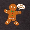 thumbnail image 3 of CafePress - Oh Snap Gingerbread Man - Mens Football Shirt, 3 of 4
