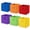 Rainbow, variant on YOYTOO Collapsible Fabric Cube Storage Bins, Foldable Storage Cubes Organizer Bins Basket (10.5" x 10.5"), Multicolor, 6 Pack
