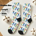 thumbnail image 5 of WKSCLPAI 67 Socks Funny Meme Mason Novelty Six Seven Crew Socks for Boys Girls Novelty 6 7 Baseball Socks for Men Women Unique Gifts(One Size Fits Most, Style A), 5 of 7