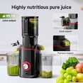 thumbnail image 3 of Sunmaki Cold Press Juicer, 5.25" Wide Feed Chute Juice Extractor Machine 160W, High Juice Yield, Slow Masticating Juicer for Whole Vegetables & Fruits, Black, 3 of 11