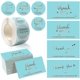 thumbnail image 1 of 200 Thank You Cards, With 500 Sticker Label Rolls, Gold Foil Greeting Cards, Thank You, 1 of 5