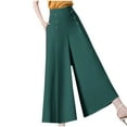 thumbnail image 2 of Azrian Summer Casual Long Trousers for Women Women's Casual Daily High Waisted Solid Loose Wide Leg Pants, 2 of 4