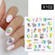 thumbnail image 3 of JOEEE Calcomanías De Agua Colroful Arco Iris Patrón Deslizador Pegatinas Decoración De Uñas Accesorios, 3 of 3