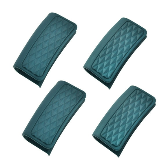 4 Pcs Silicone Pot Assist Handle Covers, Heat Resistance Anti-Slip Pot Holder Sleeves