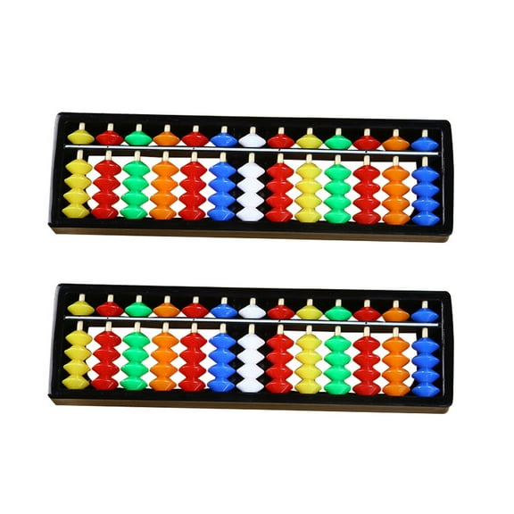 IDEANATEGRATE Math Arithmetic Bead Toy 2Set Assorted Color ABS Abacus for Kids Home Classroom Mental Arithmetic Training