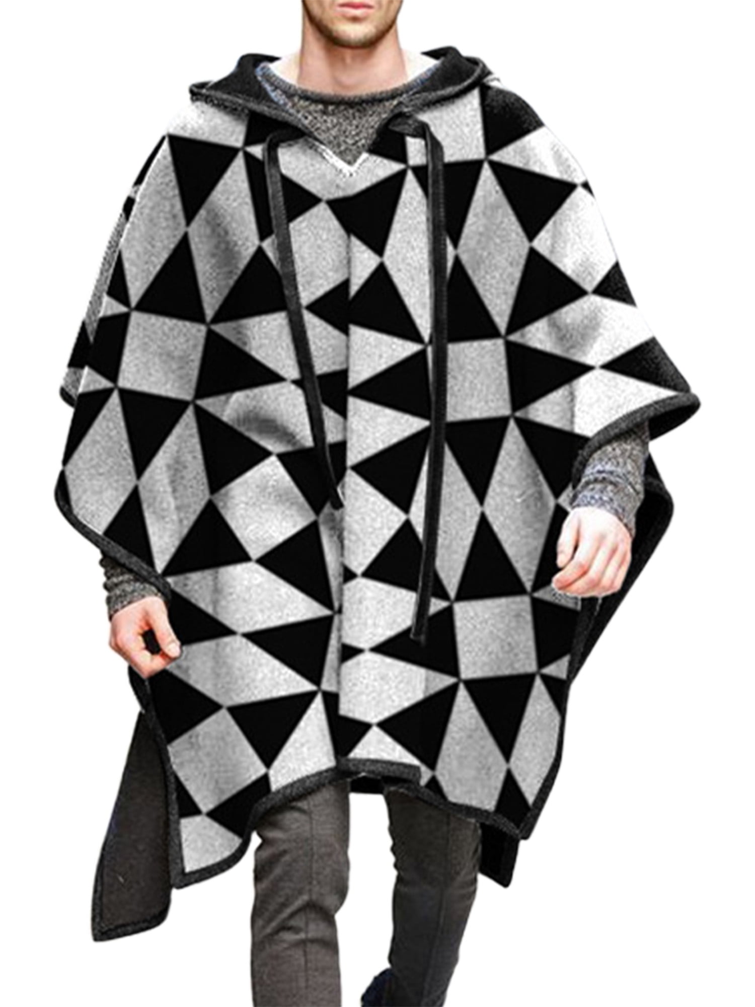 SESY Mens Hoodie Long Sleeve Sweatshirt Dog-Paw-Bone Cool Printed Hooded Pullover Pocket Black