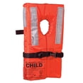 thumbnail image 2 of 16" Orange and Black Kent Sporting Goods Multipurpose Child Collar Style Life Vest Jacket, 2 of 2