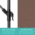 thumbnail image 6 of Best Choice Products 10ft Offset Hanging Outdoor Market Patio Umbrella w/ Easy Tilt Adjustment - Deep Taupe, 6 of 7