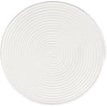 thumbnail image 2 of Fennco Styles Braided Design Reversible Everyday Placemats 14" Round, Set of 4 - White Cotton Blend Textured Heat Resistant Insulation Table Mats for Home, Kitchen Décor, Dining Table and Holidays, 2 of 7