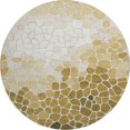 thumbnail image 2 of Addison Rugs Mayfield Premium Machine Washable Transitional Geometric Gold Round Rug, 8' x 8', 2 of 6