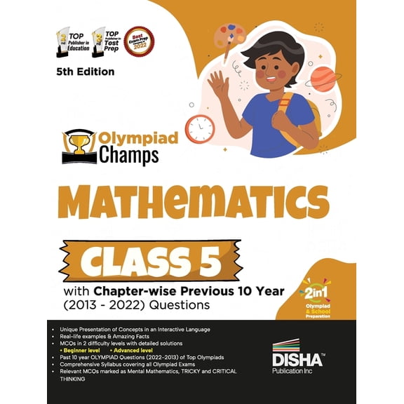 Olympiad Champs Mathematics Class 5 with Chapter-wise Previous 10 Year (2013 - 2022) Questions 5th Edition Complete Prep, (Paperback)