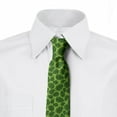 thumbnail image 2 of Exotic Necktie, Jungle Elements Scattered, Dress Tie, 3.7", Lime Green Olive Green, by Ambesonne, 2 of 3
