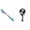 Blue 1PCS & Spoons F 1PCS, variant on YoeXGDS 2PCS Rainbow Fork and Short Handle Spoons , 7inch Rainbow Flatware Stainless Steel Forks, Cake Forks Spoons , Table Forks,Dessert Fork, Silverware Flatware Fork