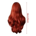 thumbnail image 3 of Dengmore 26Inch Long Copper Red Wavy Wigs for Women Middle Part Culy Wavy Wig Lace Wig Natural Looking Daily Party Christmas Uses, 3 of 8