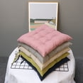 thumbnail image 3 of Yuarrent Cojín de asiento de lino Reemplazo cuadrado Verano PP Algodón Color sólido Indecolorable Hogar Oficina Sofá Cojín Accesorios Decoración del hogar blanco beis, 3 of 6