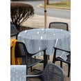 thumbnail image 5 of Outdoor Tablecloths with Umbrella Hole & Zipper, Ombre 54x54 Inch Square Tablecloths, Farmhouse Stripes Modern Abstract Art Waterproof Table Cloth, Patio/Pool/Picnic Table Covers, 5 of 8