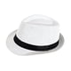 thumbnail image 1 of Sombrero Panamá ligero para hombre y mujer, ideal para ir al trabajo, playa, viajes y calle. Blanco, 1 of 9