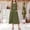 Army Green, variant on Women’s Linen Blend Sleeveless Pocket Midi Dress,Women's & Women's Plus Gray,Size S-2XL