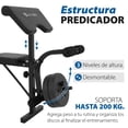 thumbnail image 2 of Banco de Ejercicio Fitness Altera LIONSET Kit Multifuncional Respaldo Ajustable C Barra y Pesas Integradas Mas Polea Color Negro, 2 of 7