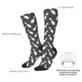thumbnail image 4 of Rateoe Bowling Pins Pattern Women’s Knee High Crew Socks,Trouser Socks Comfortable, Breathable, Moisture-Wicking and Soft, 4 of 6