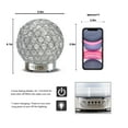 thumbnail image 4 of Leyoue Essential Oil Diffuser 120ml Crystal Aromatherapy Oil Diffuse Iron Art Cold Mist ultrasonic Automatic Shut Down Without Water 7 Color LED lamp for Office for Home, SPA, 4 of 7