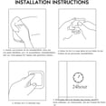 thumbnail image 3 of Toallero de acero inoxidable de pared con 2 barras giratorias, 3 of 6
